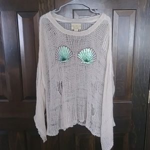 WILDFOX Mermaid Knit Sweater